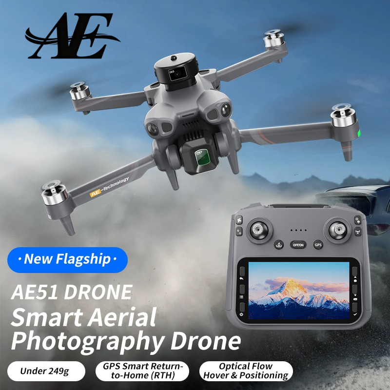 Drone Gps Mount - 新しいGPSインテリジェント固定点4.5インチ画面搭載、5G高画質画像伝送ドローン、4Kプロ仕様ドローン AE