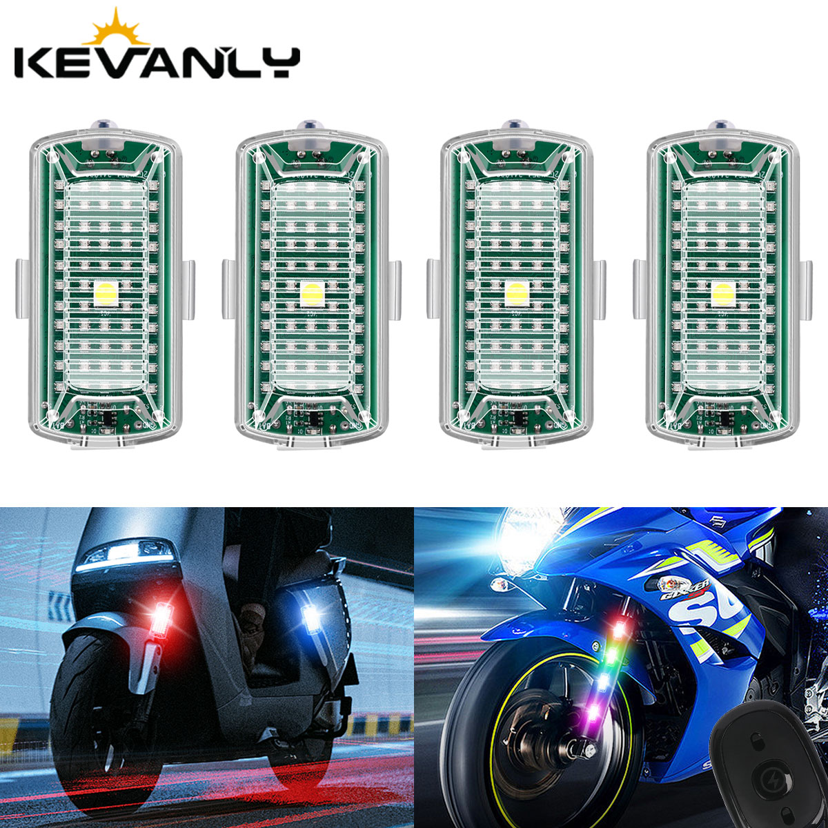 Drone Led Light - ワイヤレスリモコン LED ストロボライト マルチモード フラッシュ インジケーター
