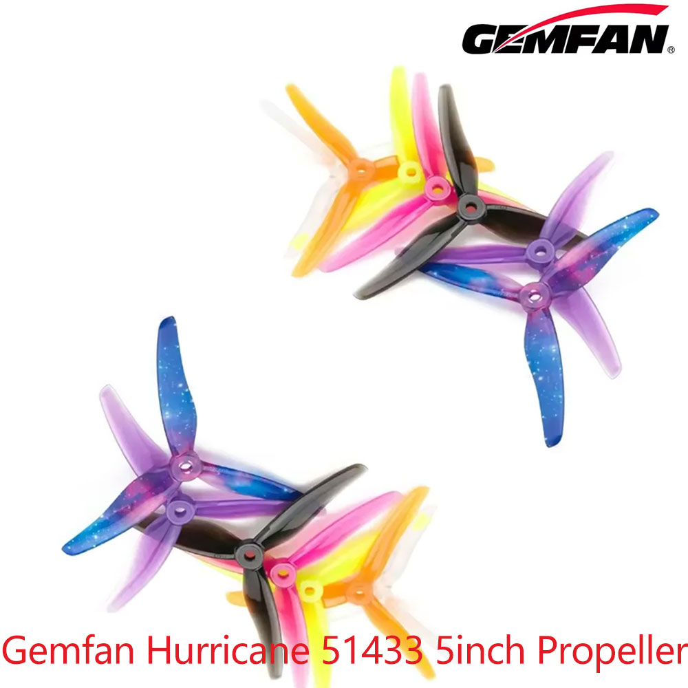 12ペア Gemfan Hurricane 51433 5イ - Drone Propeller のレビューと価格
