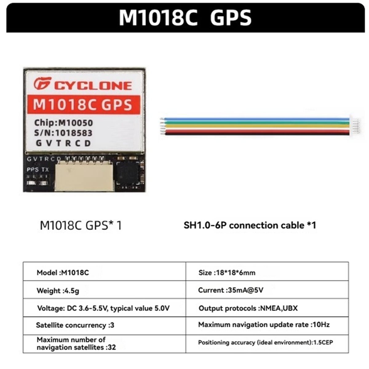 AAAE M1018C M10 GPS モジュール統合コンパ - Drone Compass のレビューと価格