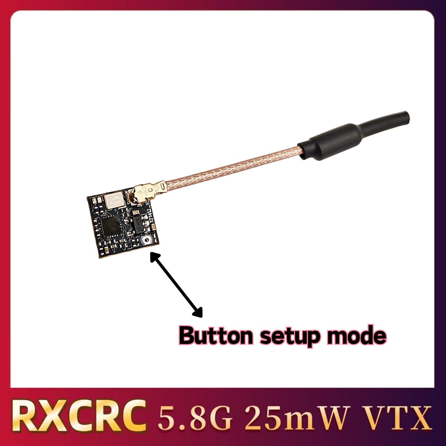 RXCRC 5.8GHz 48CH FPV 25mW アナロ - Drone Transmitter のレビューと価格